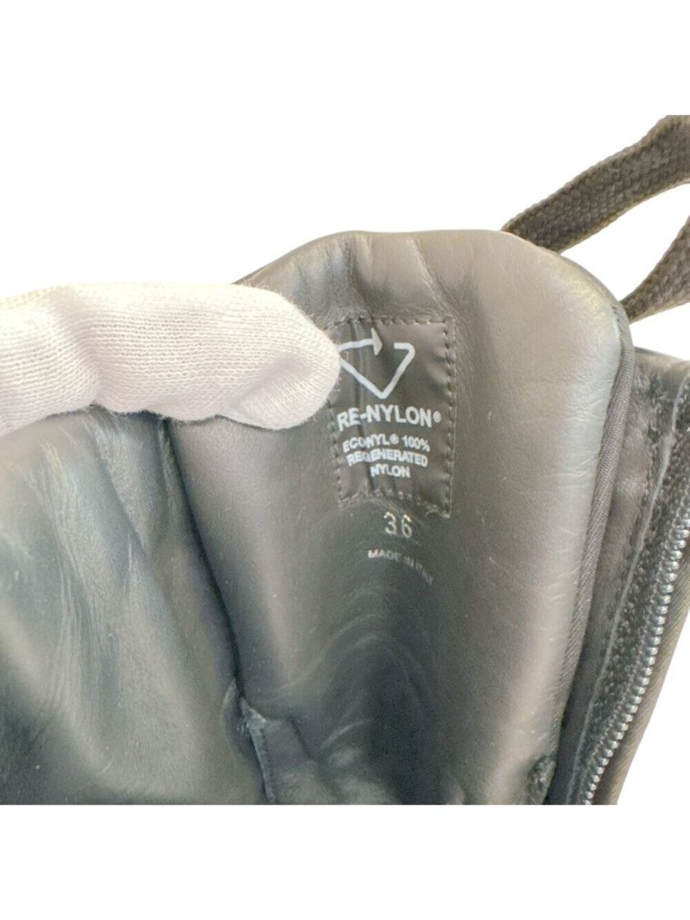 Prada Short Triangle Logo Boot - Picture 7 of 7